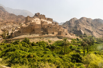 Fototapeta na wymiar Ancient Thee Ain ( Dhi Ayn) village, Saudi Arabia