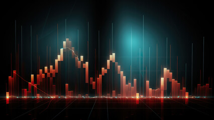 Naklejka premium Visualizing Data: An Illustration of Graphs and Charts for Comprehensive Analysis
