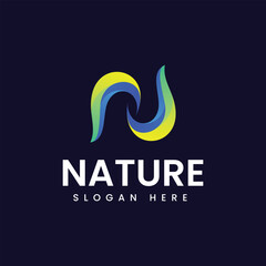 Obraz premium Vector nature colorful logo