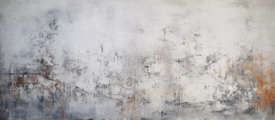 Obraz premium A natural landscape of a freezing winter scene with a close up of a white wall covered in stains resembling abstract art