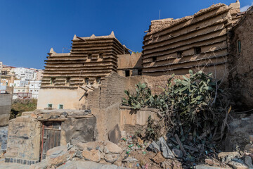 Traditional buildings in Abha, Saudi Arabia
