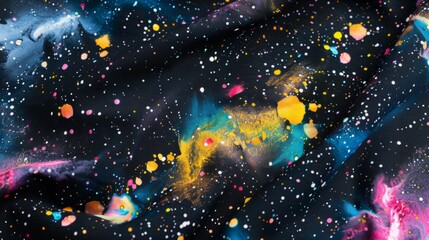galaxy constellation illustration generative ai