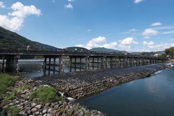 Fototapeta premium Togetsukyo Bridge in Arashiyama, Kyoto