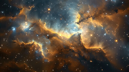 Background with space. Early universe, hot dense energy, cosmic glow. - obrazy, fototapety, plakaty