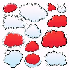 speech bubbles set