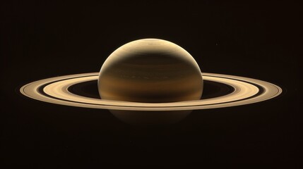 Saturn is seen in this image with a ring around it, AI
