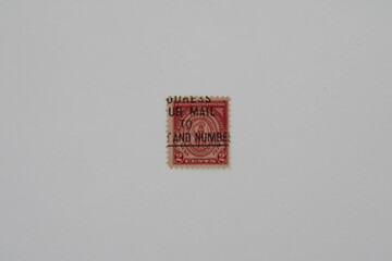 Red Vintage Stamp
