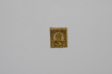 Mustard Yellow Vintage Stamp