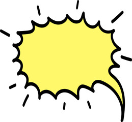 만화 대화 말풍선 일러스트