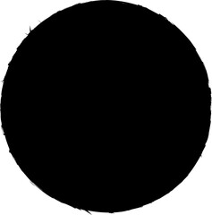 Circle brush for stamp, ink and paintbrush design