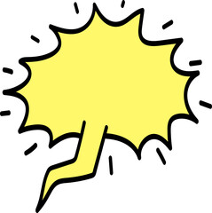 만화 대화 말풍선 일러스트