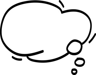 만화 대화 말풍선 일러스트