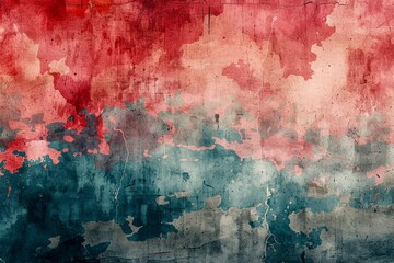 Abstract Red and Blue Watercolor Background for Artistic Design and Creative Projects