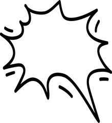 만화 대화 말풍선 일러스트