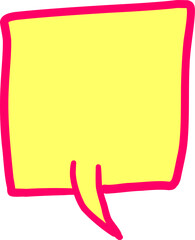 만화 대화 말풍선 일러스트