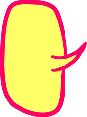 만화 대화 말풍선 일러스트