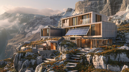house in the mountains