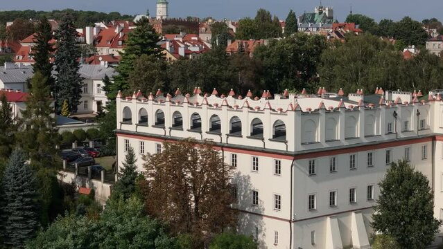 Beautiful Landscape High School Sandomierz Aerial View Poland