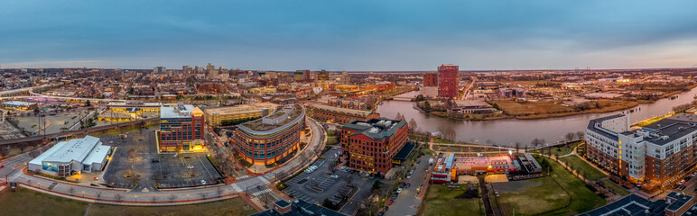 Aerial view of downtown Wilmington Delaware