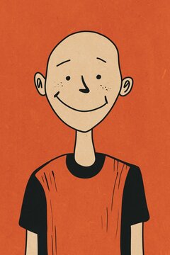  illustration of a smiling boy 
