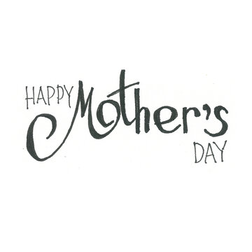 Mother's Day greetings, handwritten by a child.