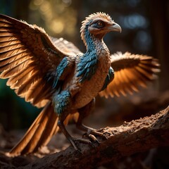 Archaeopteryx prehistoric animal dinosaur wildlife photography