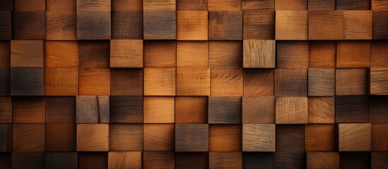 Old wooden texture with square pattern as a backdrop