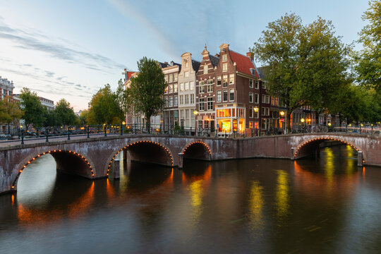 Amsterdam At Sunset   - Powered by Adobe