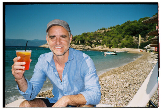 Summer beach cocktail