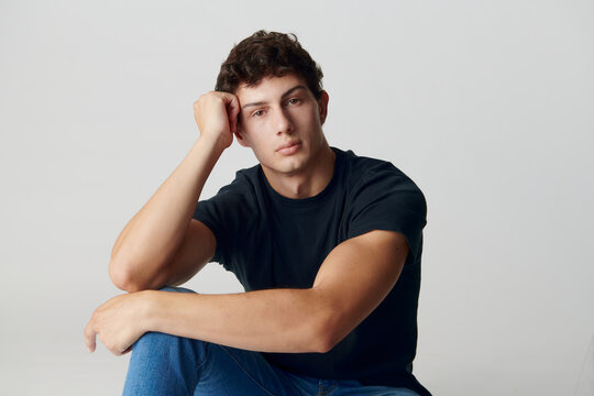Studio Portrait Of Young Man