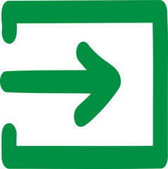 손으로 그린 화살표 아이콘 픽토그램