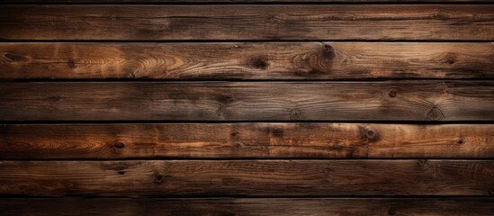 Fototapeta premium Wooden textured background with empty dark planks crafted from natural material