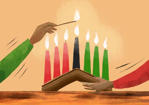 kwanzaa holidays illustration