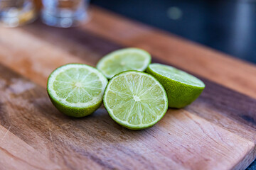 lime on a table