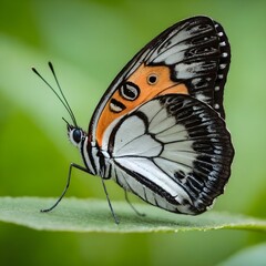 Obraz premium Close-Up of a Vibrant Yellow Butterfly Pollinating on a Sunny Day