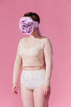 Conceptual fashion. Concept about vulnerability and tenderness