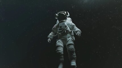 astronaut floating in space generative ai