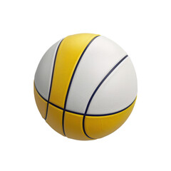 Top View of Volleyball Ball Isolated