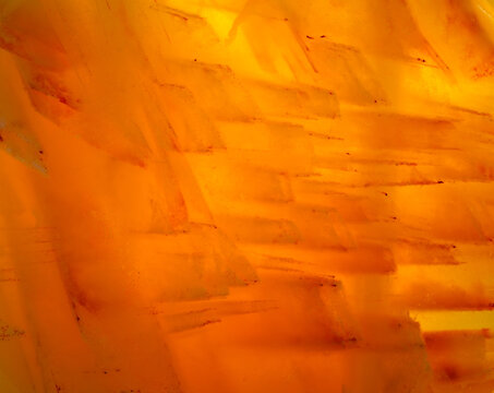 Filamentous and flocculent agate symbiosis of crystal