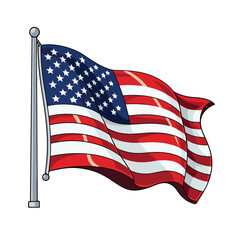 united states of america flag waving symbol national