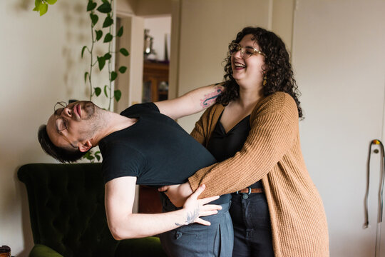 Fun Couple goofing around