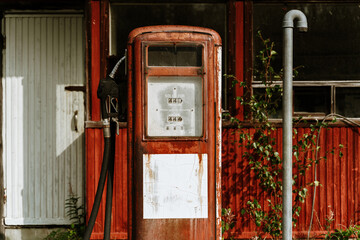 Retro Diesel And Gas Station
