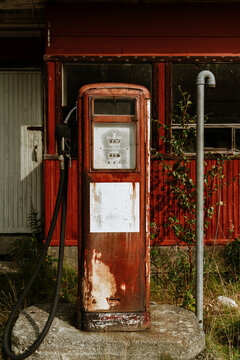 Retro Diesel And Gas Station
