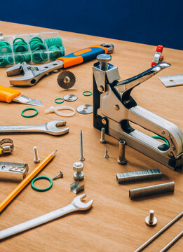 Working space with tools