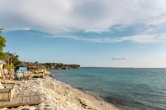 Beautiful beach of the Caribbean Sea, Dominican Republic