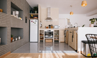 loft kitchen interior