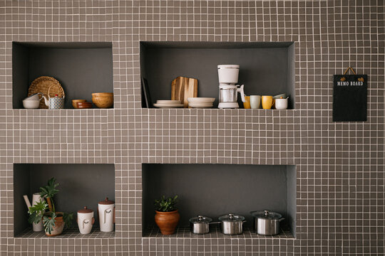 Front of modern kitchen