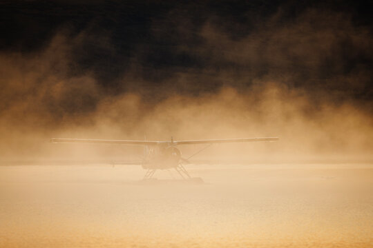 Seaplane in the Fog