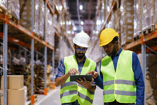 Storage business company service staff team tablet data