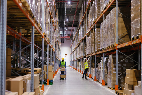 Staff company storage multicultural employee occupation